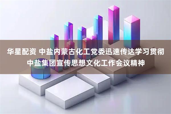 华星配资 中盐内蒙古化工党委迅速传达学习贯彻中盐集团宣传思想文化工作会议精神